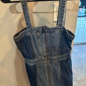Wild fable Denim Zip-Up Dress